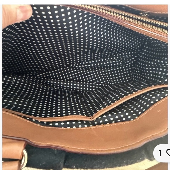 Kate Spade Kate Quinn Whistler Vintage Black Wool And Leather Toggle Tote bag - Picture 16 of 16